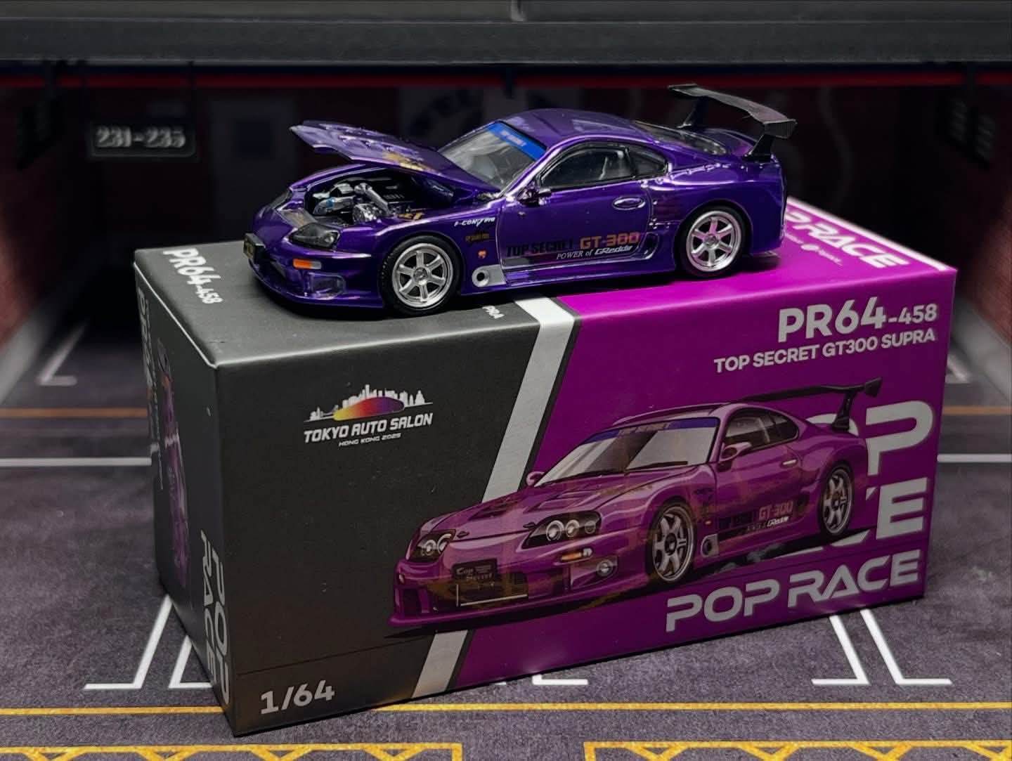 Pop Race Toyota Top Secret GT300 Supra TASHK Event Exclusive 1/64