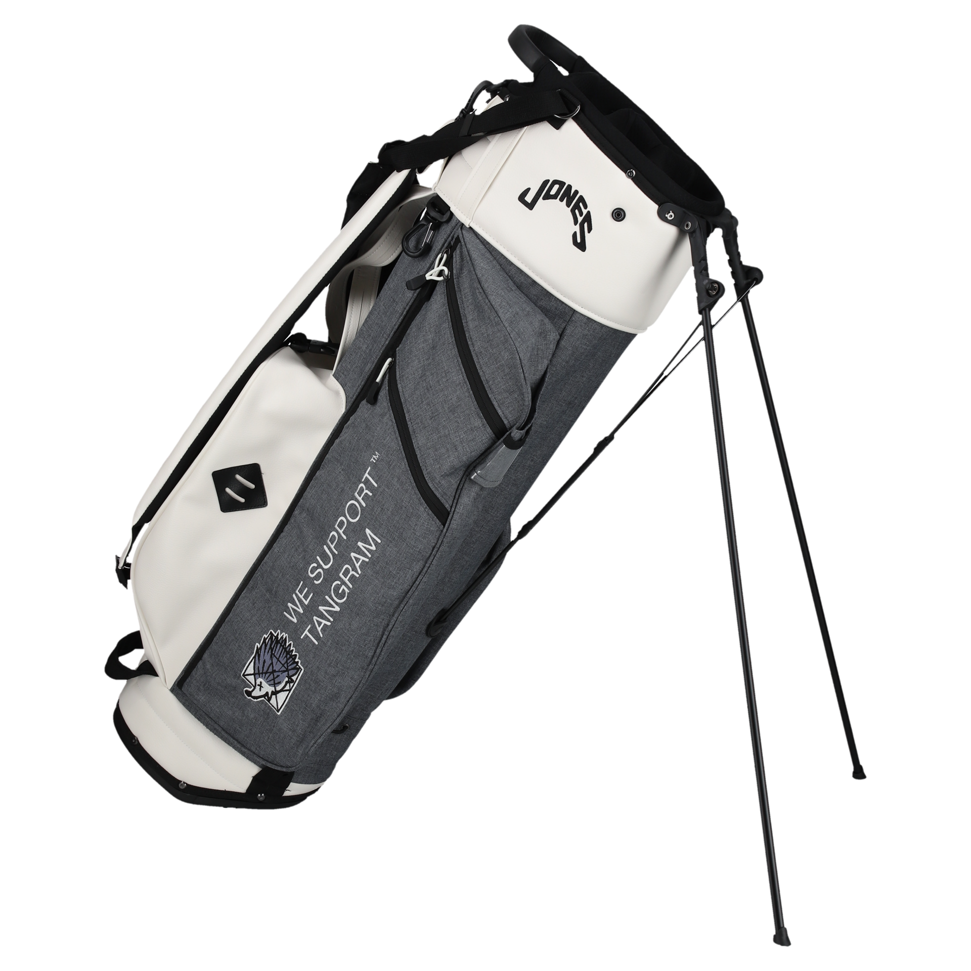 CLUBHAUS ×JONES × TANGRAM CREW CADDY BAG 3 HEATHER CHARCOAL TGA-G43