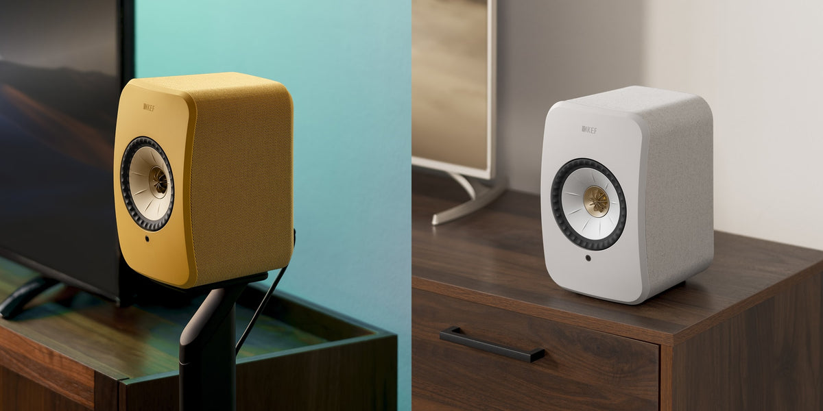 New LSX II Colours: Amber Haze & Cotton White | KEF USA