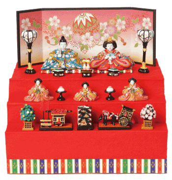 丹青堂のコンパクト段飾り