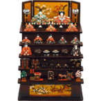 弥生雛 木製五段飾り 【丹青堂製】｜雛人形の販売・通販【丹青堂