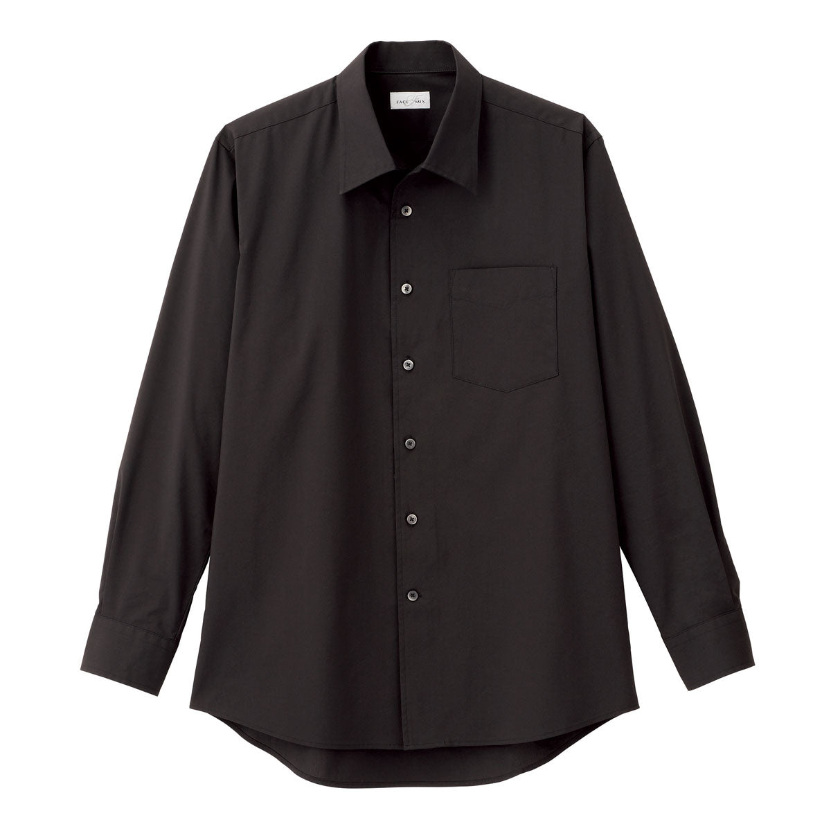 メンズ開襟長袖シャツ | メンズ | 1枚 | FB5043M | ブラック – Tshirt