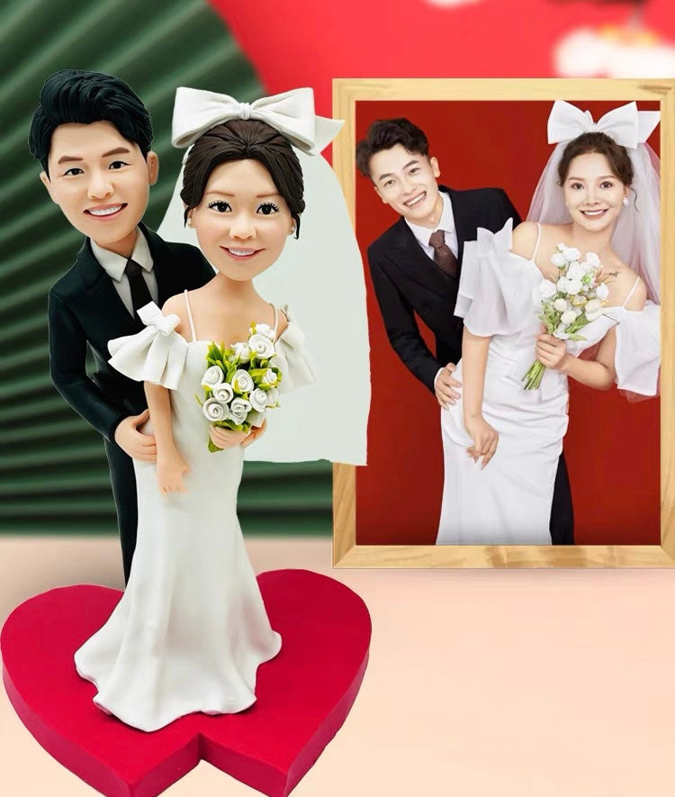 お写真から作るフィギュア 結婚式 ウェルカム フィギュア 二人