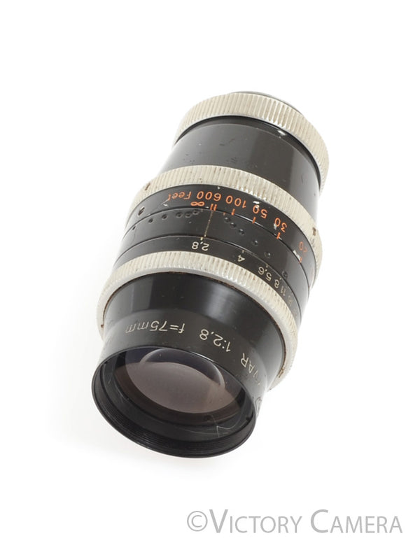 Kern-Paillard YVAR 75mm f2.8 AR C Mount Cine Lens [EXC-]