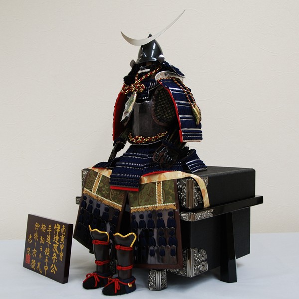 忠保作 7号伊達政宗公南蛮甲冑オリジナル 鎧飾〔人形の和光〕五月人形