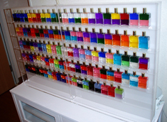 電飾付き】オーラソーマアクリル製ディスプレイ棚① 電飾付き】オーラ