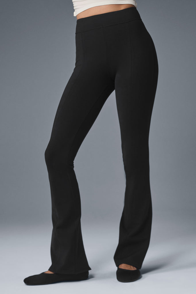Airbrush High-Waist Kick-Back Legging - Black | ALO