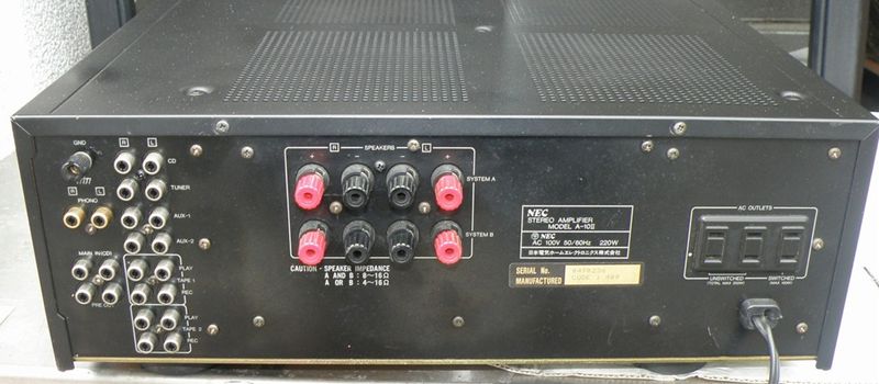 日本電気 NEC A10II プリメインアンプ