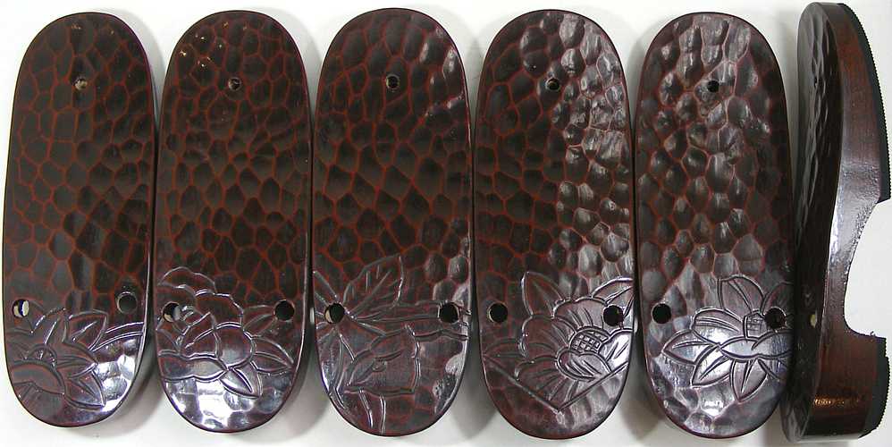 婦人鎌倉彫右近下駄台 オーダーメイド下駄 女性用 | 下駄・草履の和装