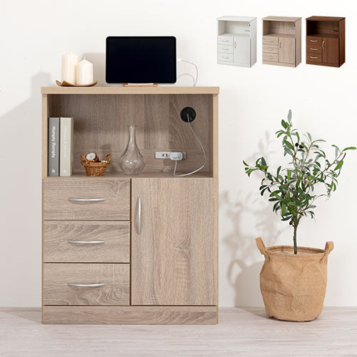 コンセント付FAX台 チェスト 引き出し FAX台 おしゃれ ぼん家具