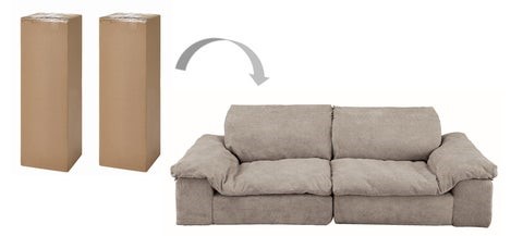 ニュースリリース】ニトリ 3人掛けソファを圧縮梱包で店頭持ち帰り対応