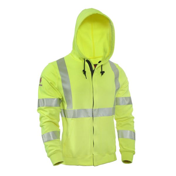 DRIFIRE Hi-Vis Zip Front FR Sweatshirt | Hudson Workwear