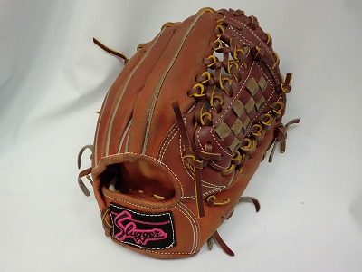 この道30年】久保田スラッガー硬式グラブ…ウエッブ…紐…ラベル交換しま