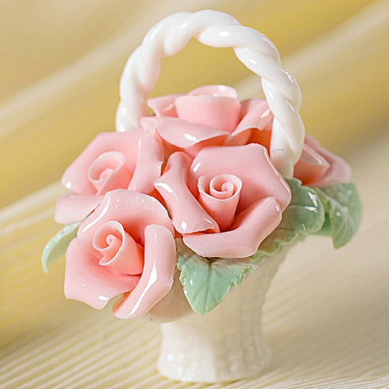 IwaiLoft 100年枯れない磁器のお花 花 置物 陶磁器 花のオブジェ