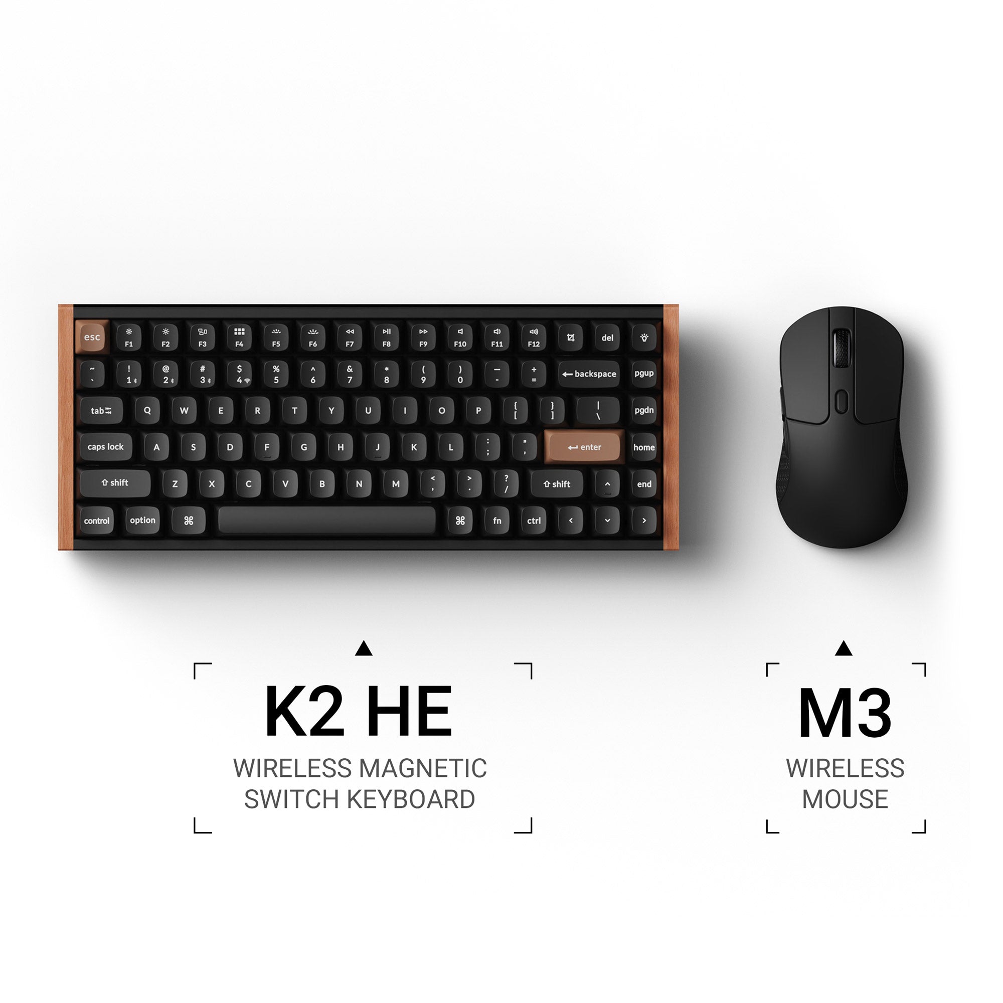 Keychron K2 HE Keyboard and M3 Mouse Wireless Elite Bundle