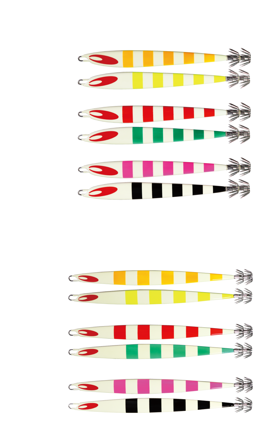 烏賊JIG グローダブルカラーストライプ