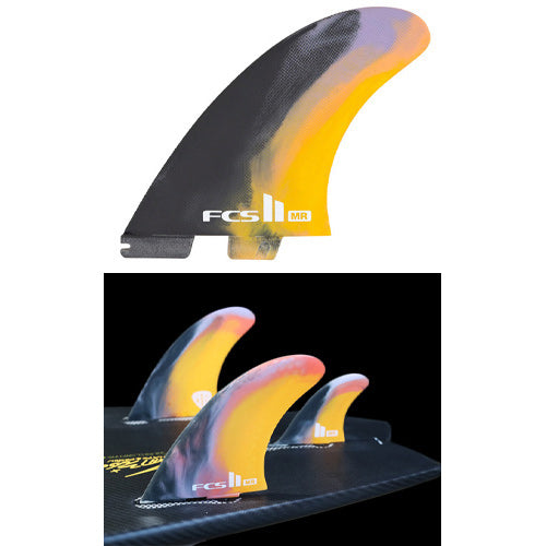 MR PC / TWIN/TRIフィンセット[Mark Richards] BLACK COLOUR SWIRL