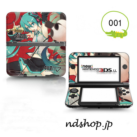NEWニンテンドー3DS/3DSLLスキンシール 初音ミク デザイン大集合