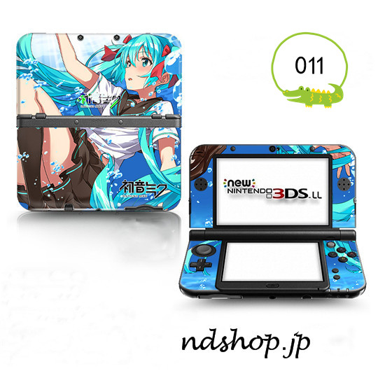 NEWニンテンドー3DS/3DSLLスキンシール 初音ミク デザイン大集合