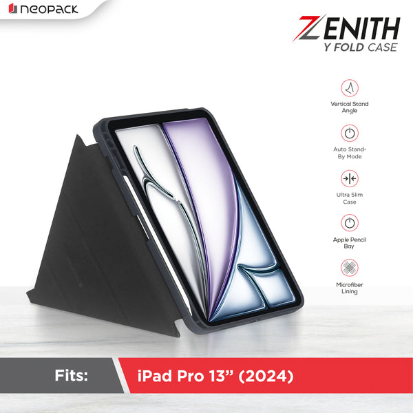 Zenith Y Fold Case with Apple Pencil Holder for iPad Pro 13