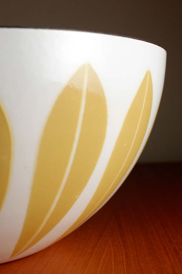 キャサリンホルム ロータス 27cm ボウル ホワイト＆オリーブ #55