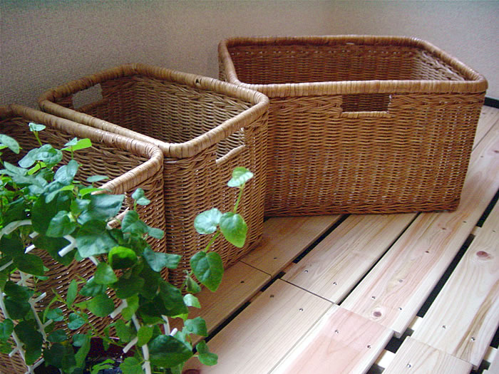 ラタンバスケット,籐カゴ,カラーボックス用－ナチュラルシンプルライフ