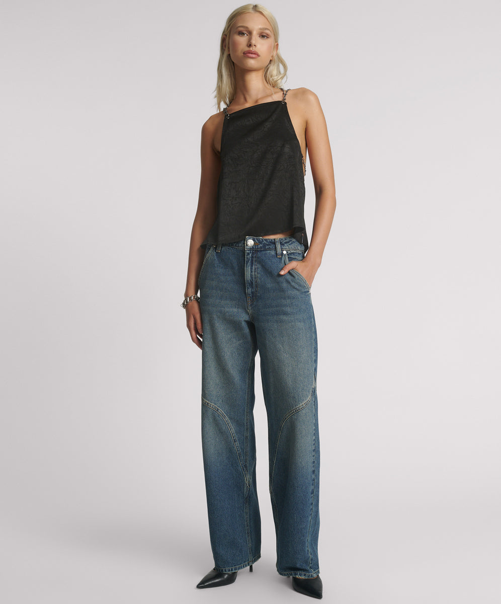 Western Wonders Mid Waist Denim Jeans - Blue Thunder | One