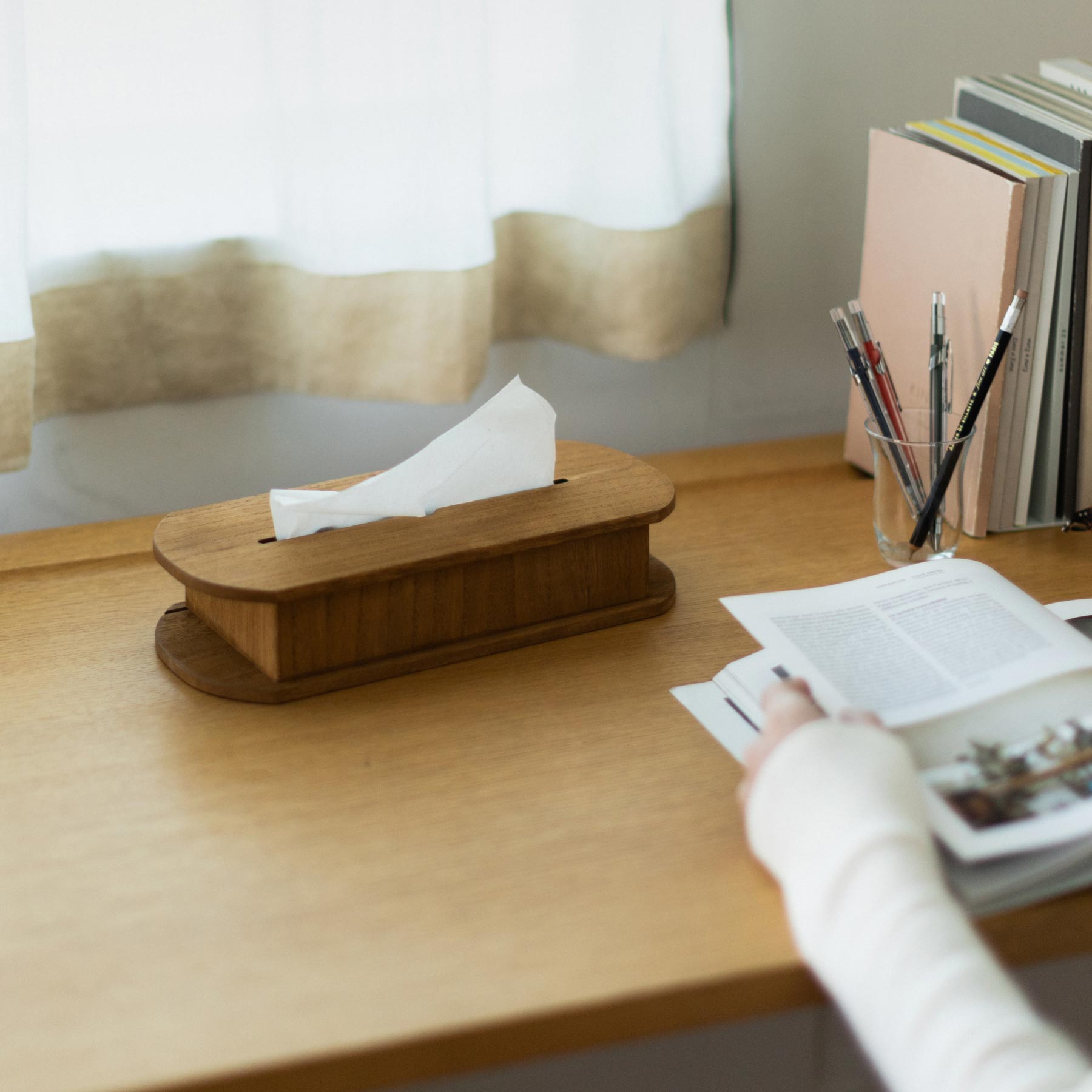 オリジナル・桐のティッシュボックス｜掃除用品・ゴミ箱｜オルネ ド