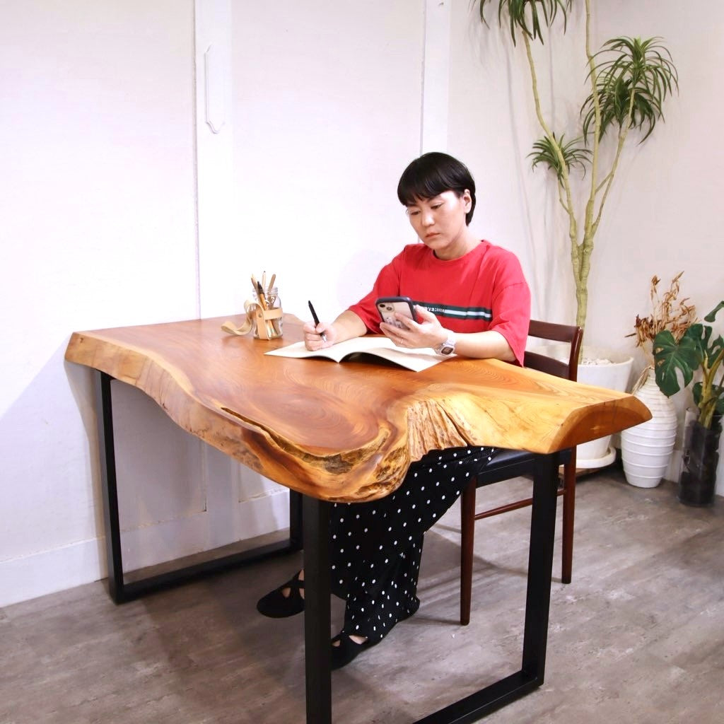 天然 一枚板 松 材木 天板 無垢板木材 カウンターテーブル 机/テーブル