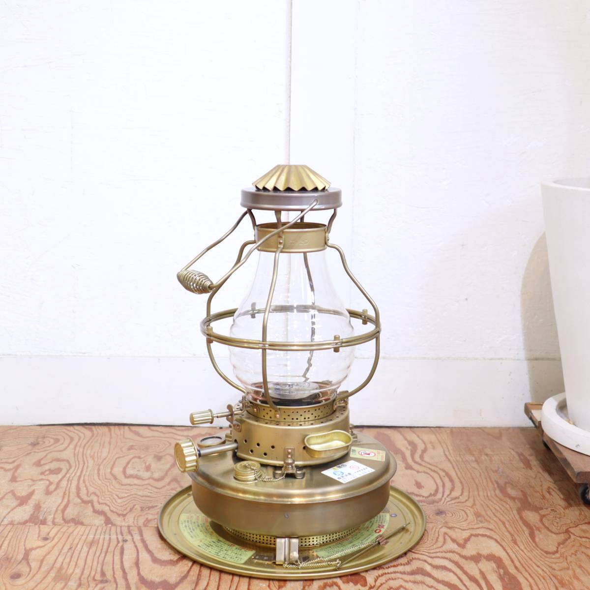 ニッセン / 日本船燈 ストーブ IS-3 ゴールドフレーム レトロ 暖房器具