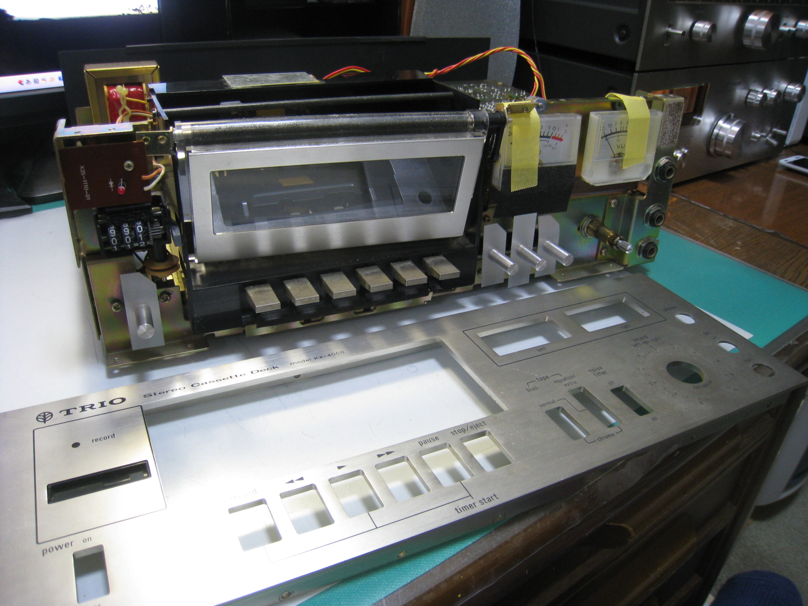TRIO カセットデッキ KX-4000の修理