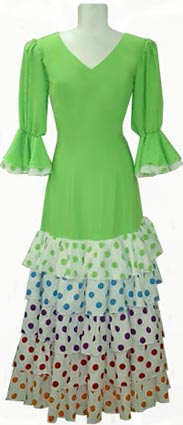 フラメンコ衣装ロゼ花子のオーダーメード・無地ワンピース＆ツーピース