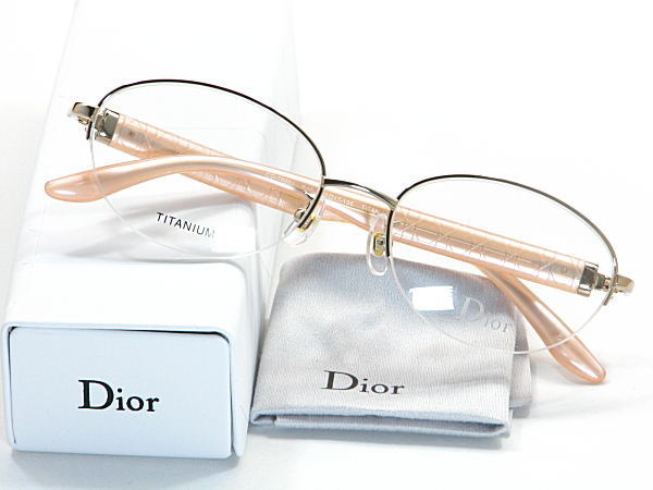 クリスチャン ディオール【Dior】度付きレンズ付きメガネセット送料