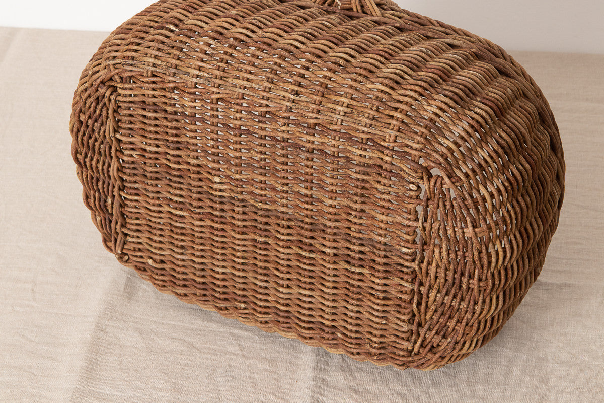 あけび蔓の手編みバスケット パンやお弁当の持ち運びに – 市川籠店