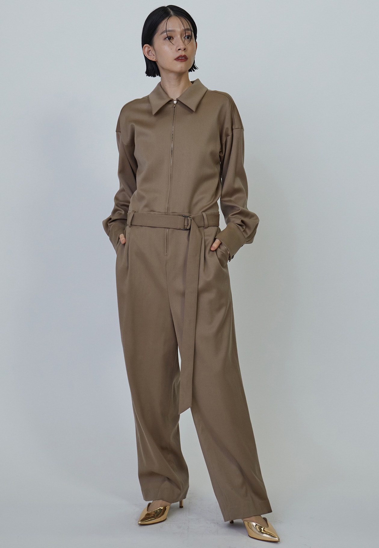 ウールサテンジャンプスーツ】｜1er Arrondissement（プルミエ アロン