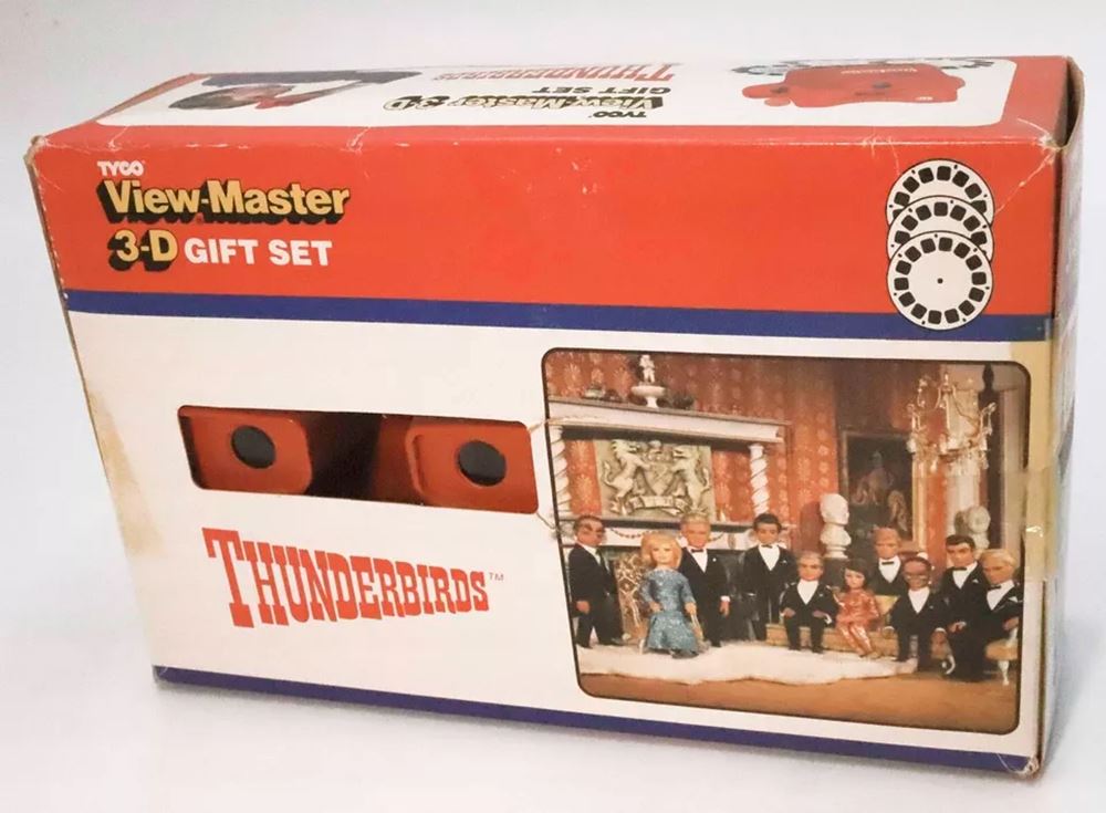 Thunderbirds Gift Set - 3 Reels and Model 10 Viewer - vintage