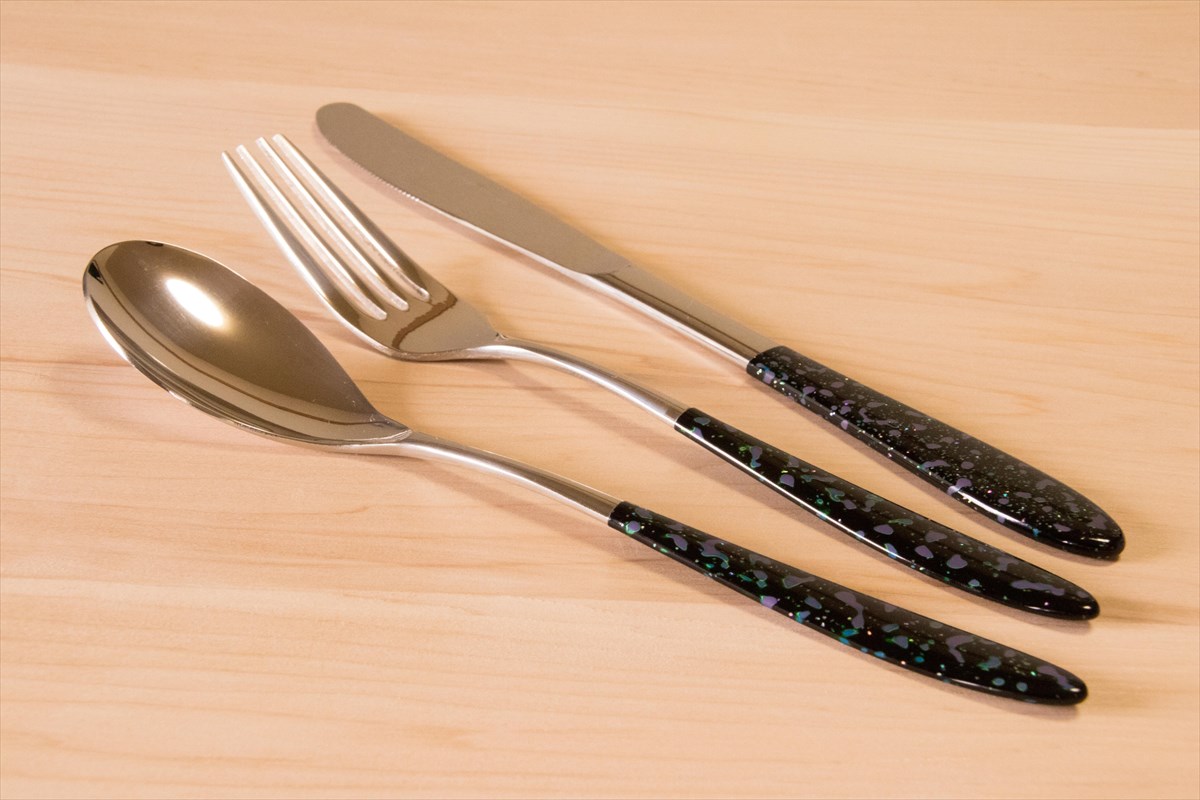 ステンレスカトラリーセット 】星海 透緑 | 津軽塗たなか