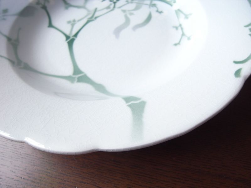 フランスのリュネヴィル窯 ヤドリギの深皿 - テーブルB