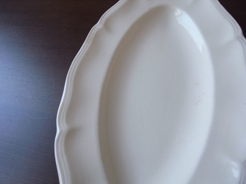 サルグミンヌ 花リム オーバルラヴィエ アンティーク - テーブルB