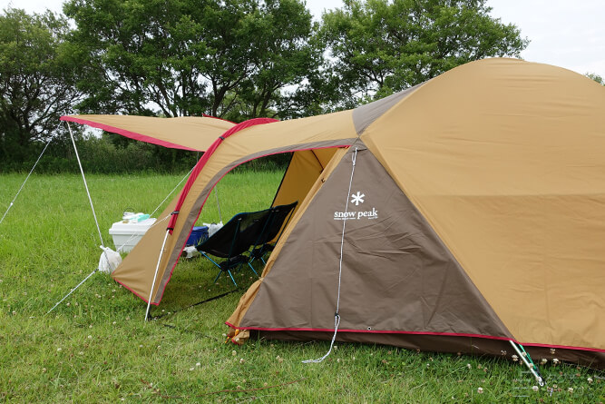 アメニティドームをさらに快適にするオプションパーツ『アップライト