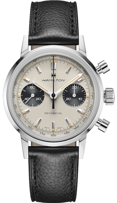 安心な H38429710 イントラマティッククロノグラフH パンダダイアル