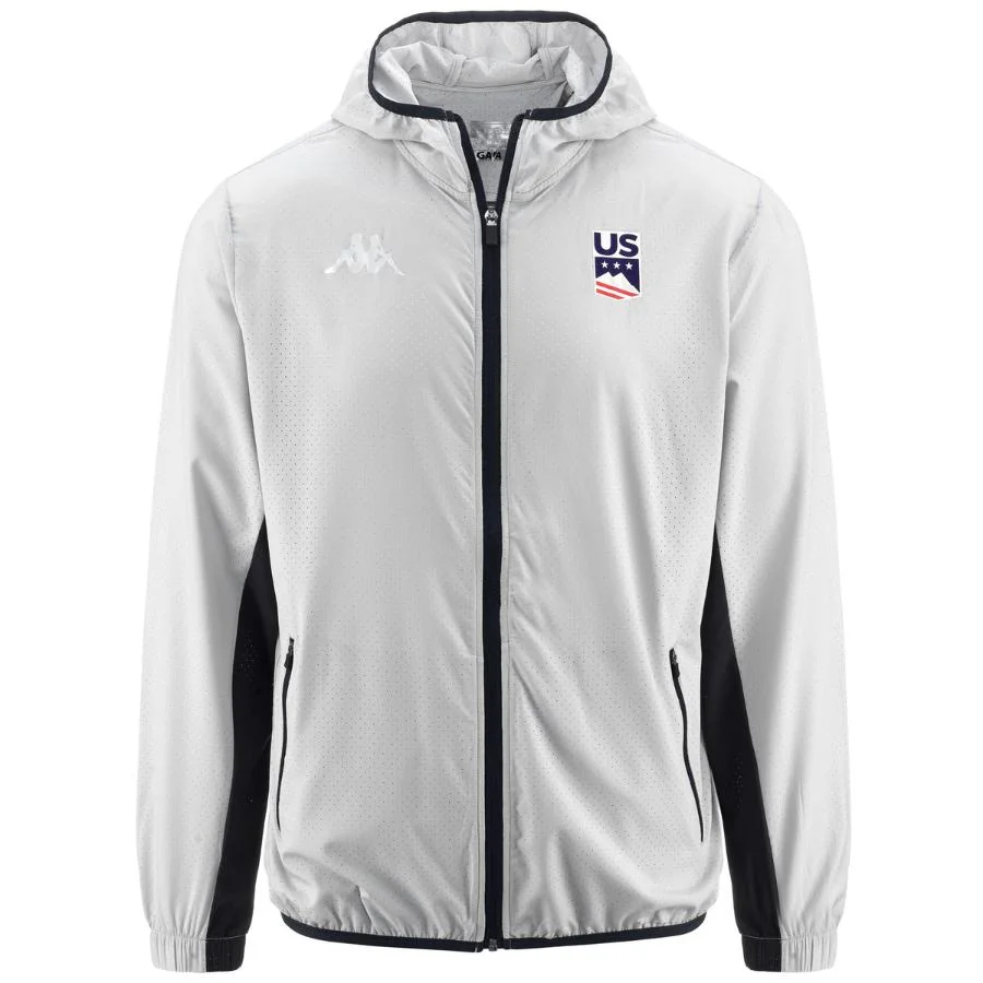 Kappa USA Team Kombat Training Jacket - Grey - TeamSkiWear | Ski