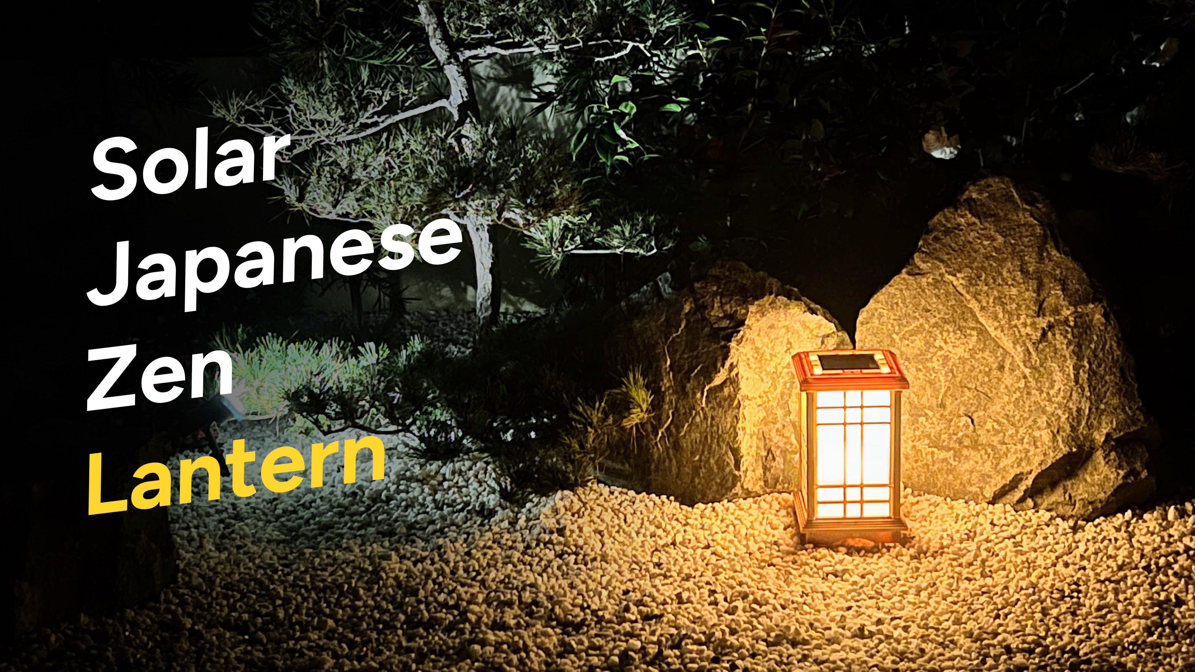 Solar-Powered Japanese Garden Lights: Beautiful Outdoor Lighting