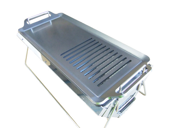 ユニフレーム ユニセラTG-Ⅲ ロング対応グリルプレート：バーベキュー