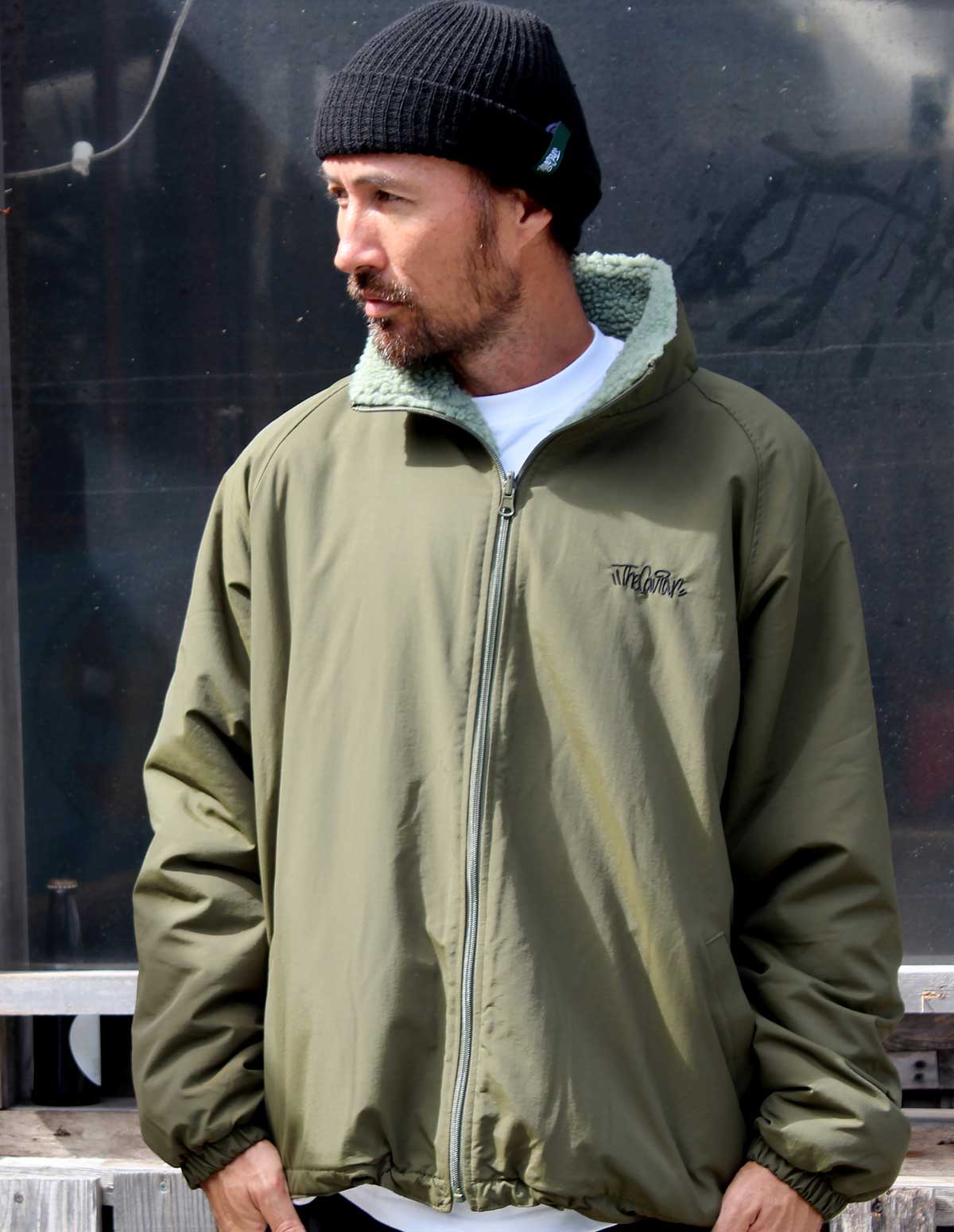 Reversible Boa Jacket - THE CAVIAR 