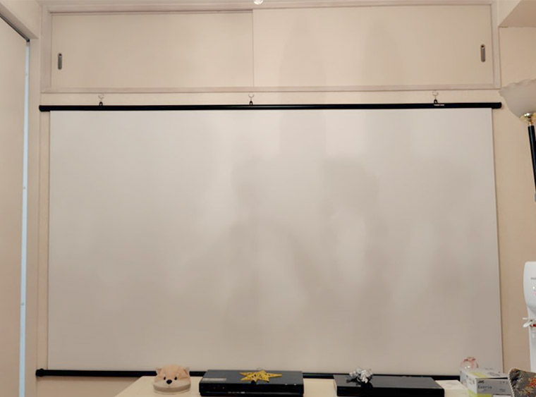 販売終了】|掛け軸 プロジェクター スクリーン 16：10 190インチ フル