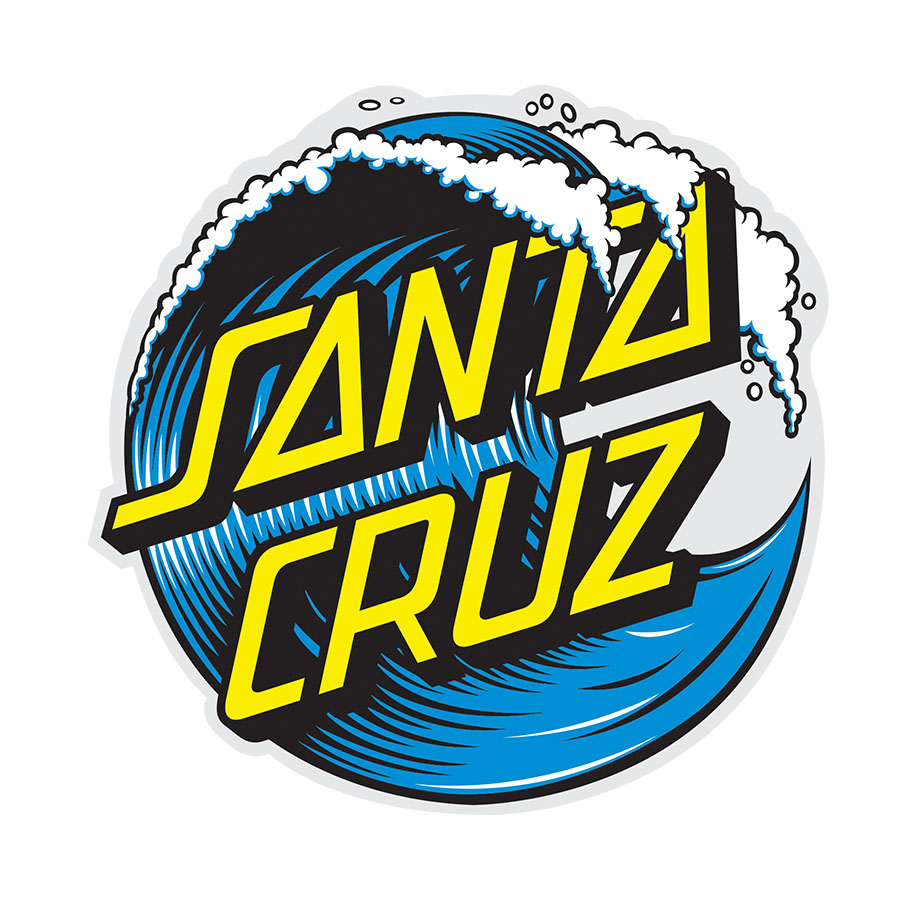 Santa Cruz Skateboards Wave Dot Sticker / Decal – The Dark Slide