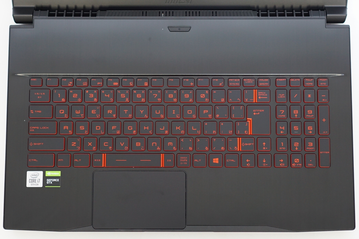 MSI GF75 Thin(第10世代CPU,GTX 1650Ti,2020年4月モデル)レビュー