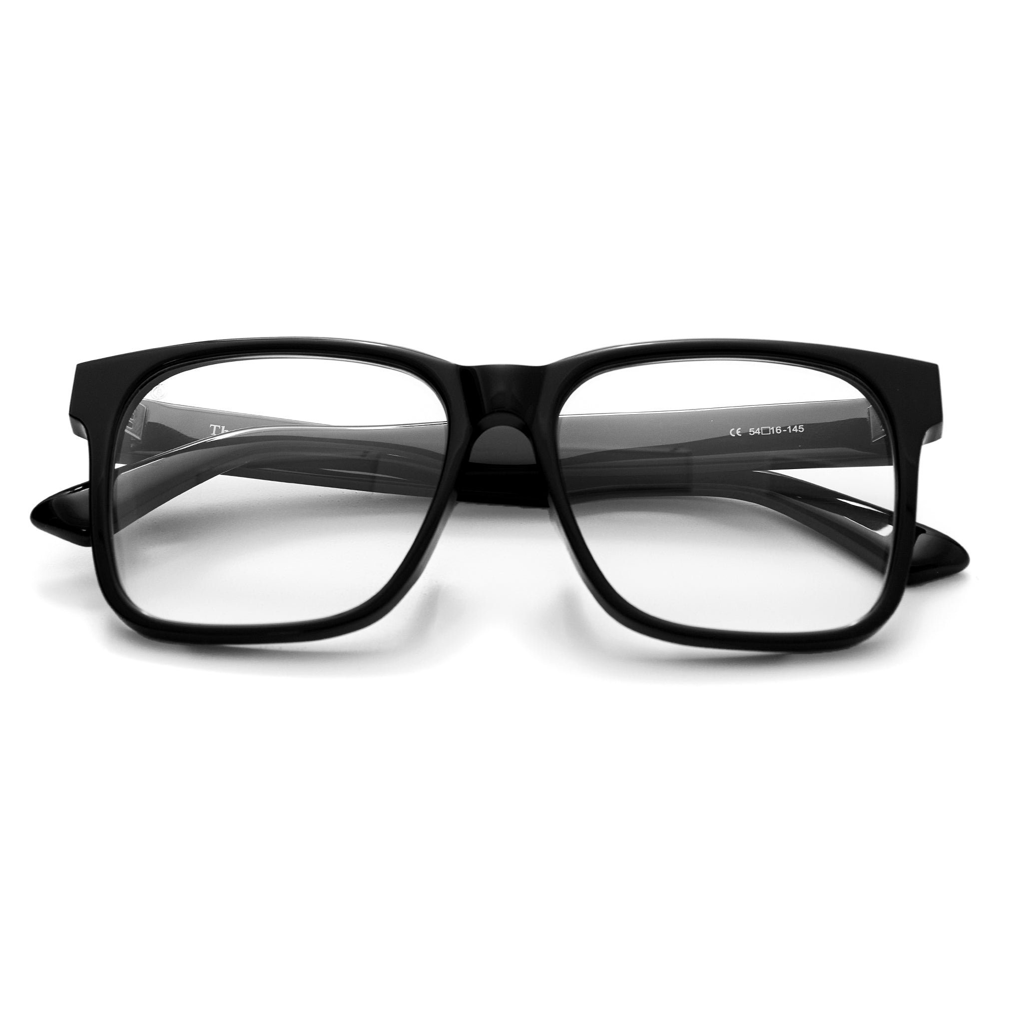 AT SQUARE 01 BLACK FRAME CLEAR LENS – The Silent Soul
