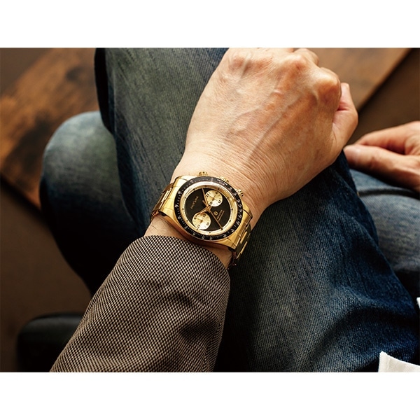 100本限定！】OUTLINE×TiCTACコラボ・ゴールドの2レジスタークロノ